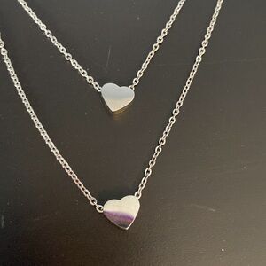 Layered heart necklace